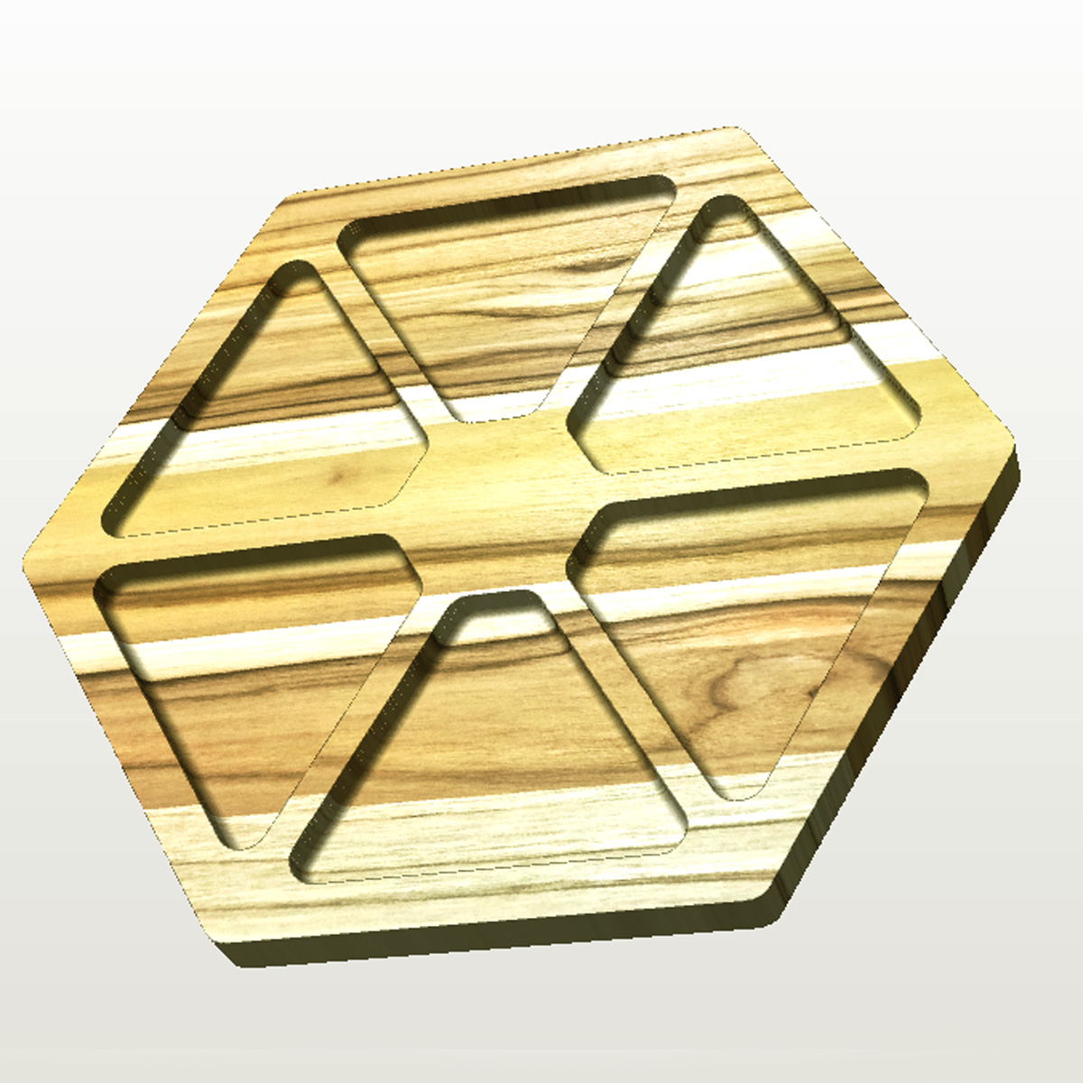 Petisqueira - 28x33cm - Madeira Teca - Personalizada