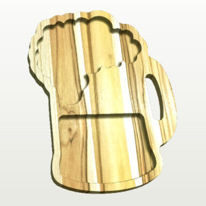 Petisqueira - 30x38cm - Madeira Teca - Personalizada