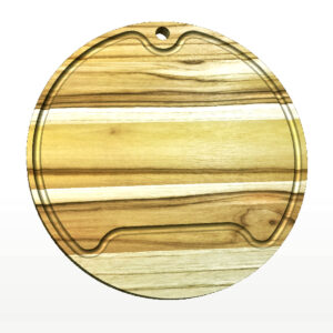 Tábua de Corte - 30x30cm - Madeira Teca - Personalizada