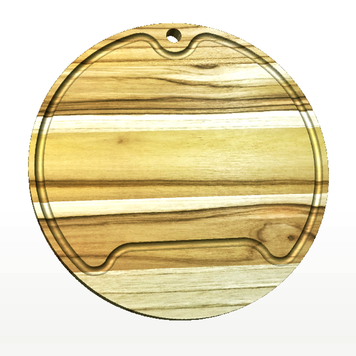 Tábua de Corte - 20x20cm - Madeira Teca - Personalizada