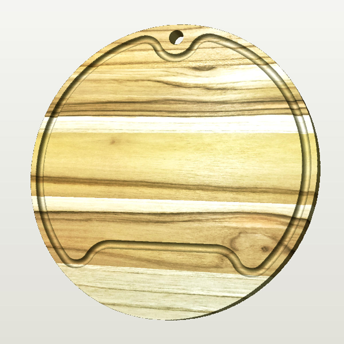 Tábua de Corte - 20x20cm - Madeira Teca - Personalizada - Imagem 2