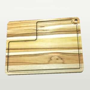 Tábua de Corte - 30x40cm - Madeira Teca - Personalizada