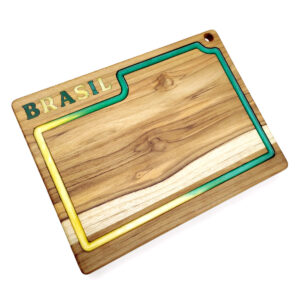 Tábua de Corte Brasil - 30x40cm - Resinada
