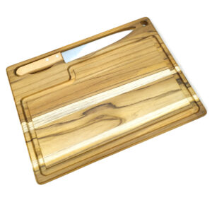 Tábua com Faca Embutida - 30x40cm